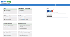 Desktop Screenshot of infoheap.com